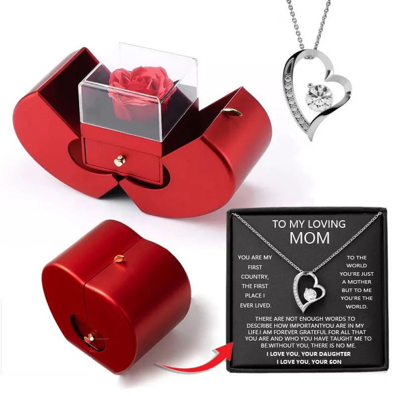Eternal Rose -CYGlobal ™  Heart  Box with message