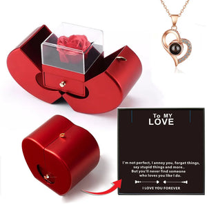 Eternal Rose -CYGlobal ™  Heart  Box with message