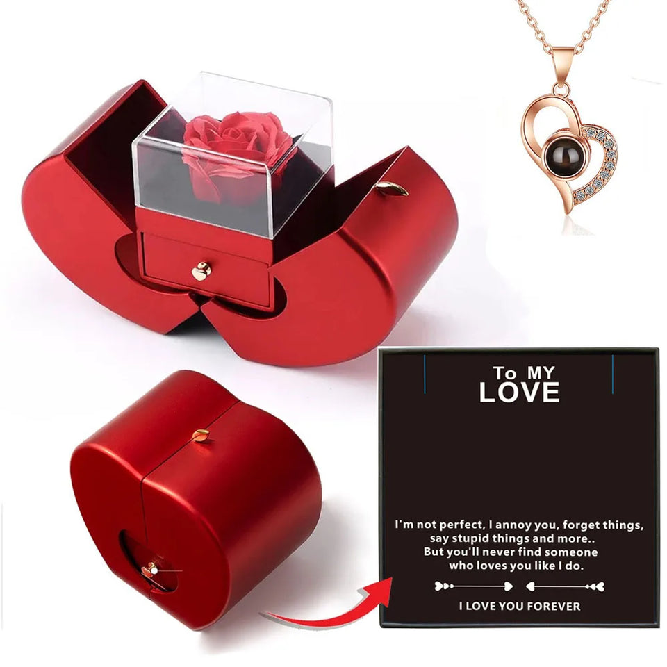 Eternal Rose -CYGlobal ™  Heart  Box with message