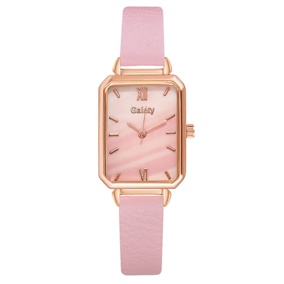DUO QUARTZ WATCH & BRACELET  GOLDEN DIAMOND